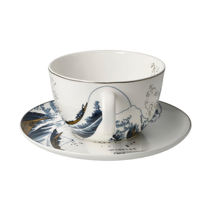 Goebel Hokusai  Die Welle Milchkaffeetasse