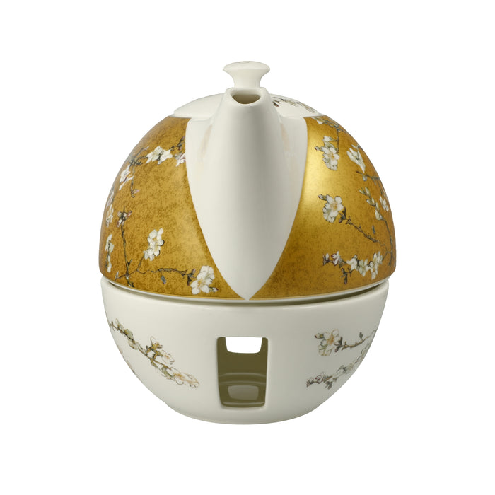 Goebel Van Gogh- Mandelbaum Teekanne mit Stövchen