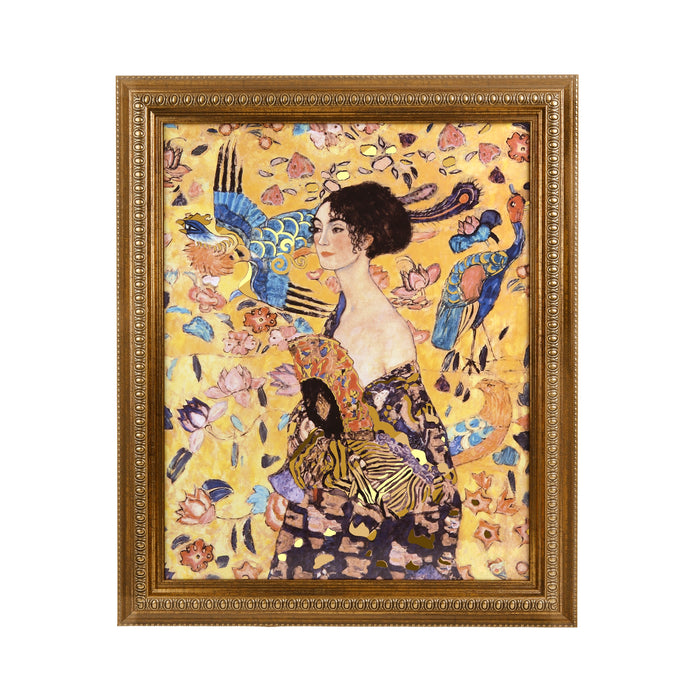 Goebel Gustav Klimt Dame mit Fächer Wandbild