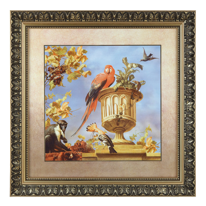 Goebel Melchior de Hondecoeter Scharlachroter Ara Wandbild