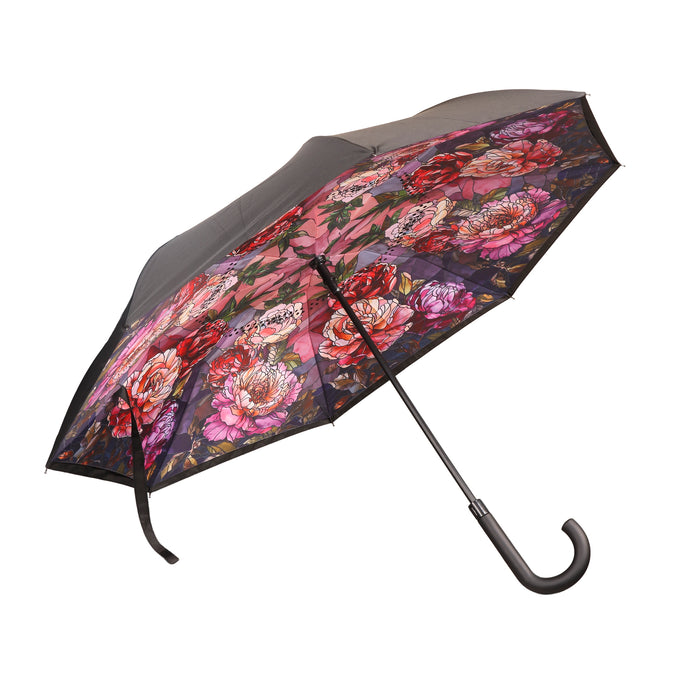 Goebel Louis Comfort Tiffany Pfingstrosen Upside-Down Schirm