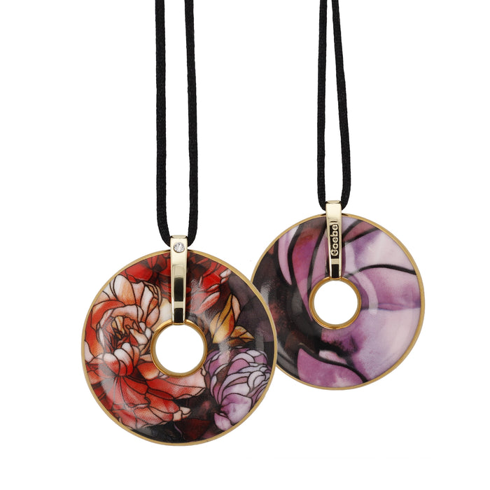 Goebel Louis Comfort Tiffany Pfingstrosen Halskette