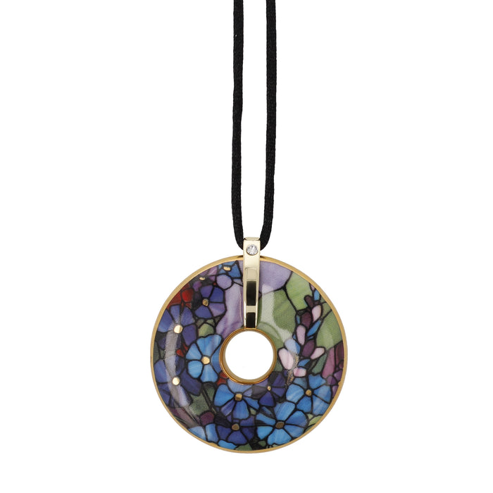 Goebel Louis Comfort Tiffany Rittersporn Halskette