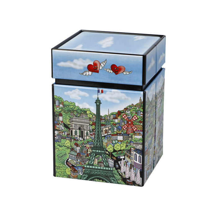 Goebel Fazzino Come visit me in Paris Teedose