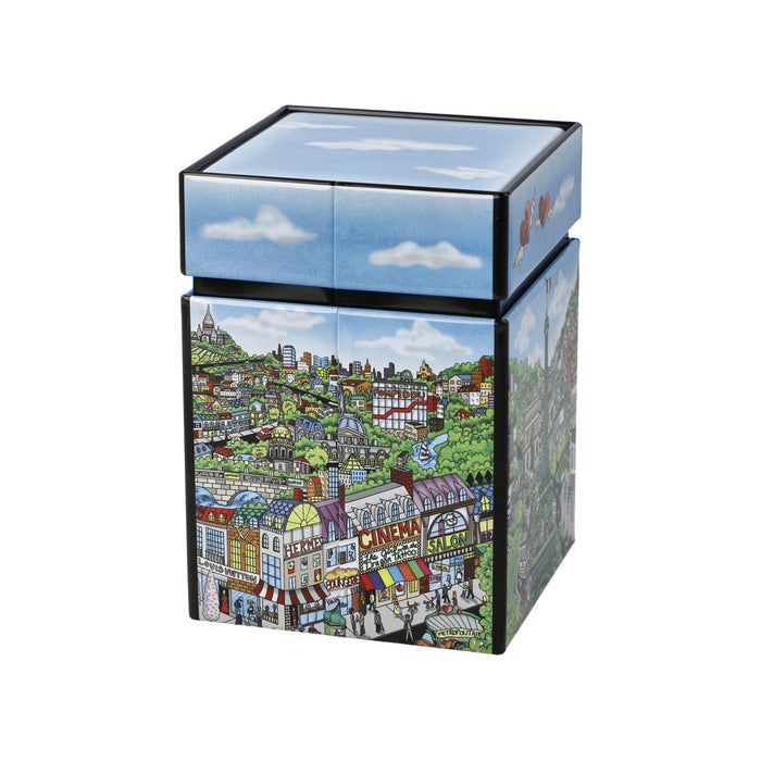 Goebel Fazzino Come visit me in Paris Teedose