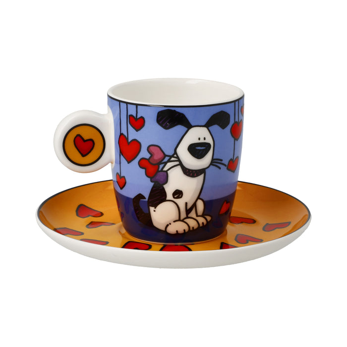 Goebel Ed Heck Love Dog Espressotasse