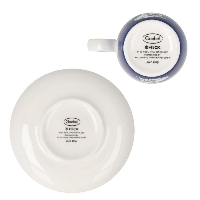 Goebel Ed Heck Love Dog Espressotasse