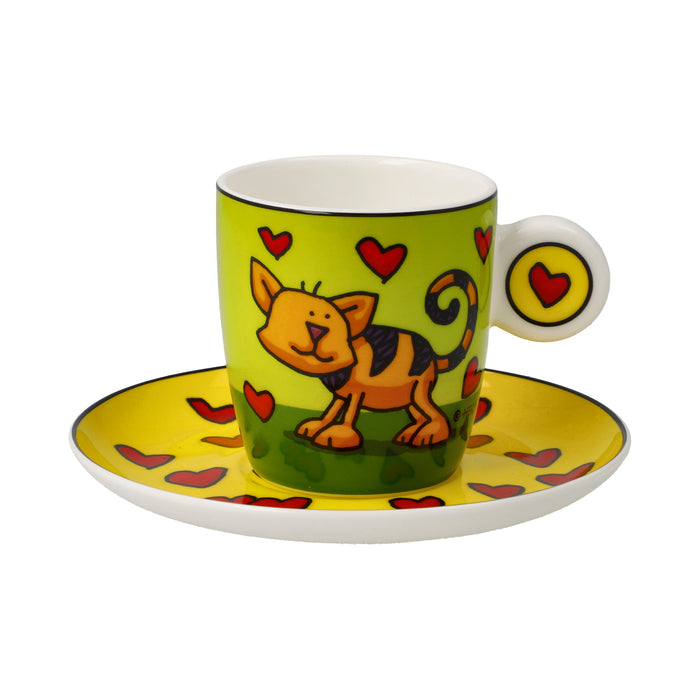 Goebel Ed Heck  Love Cat Espressotasse