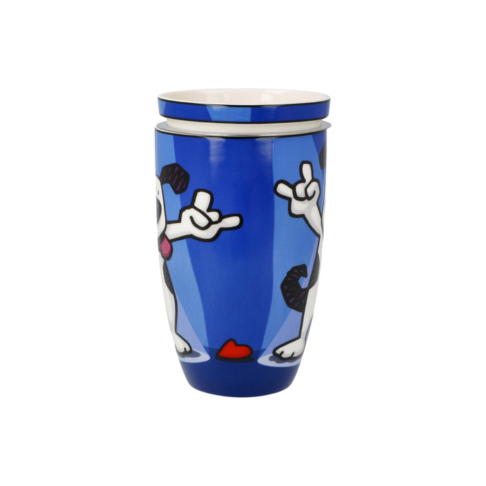 Goebel Ed Heck  Rock On Teetasse mit Deckel und Sieb