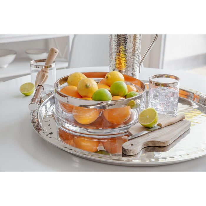 EDZARD Tablett mit Bambus Hugo Ø 54 cm