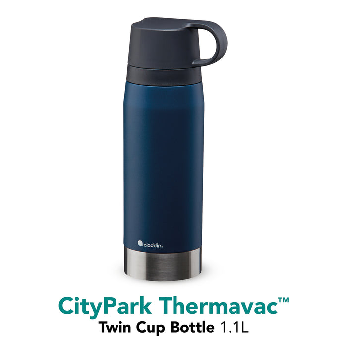 ALADDIN CityPark Thermoflasche, 1,1L, Navy-Blau