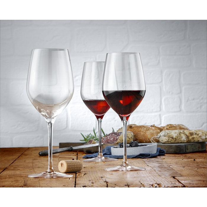 WMF Easy Plus Rotwein Weinglas 450ml, Kristallglas, spülmaschinenfest, transparent, Geschenk