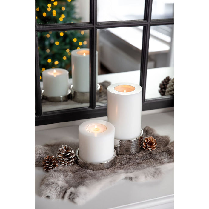EDZARD Teelichthalter Luca 2er Set,  Ø 11,5cm, H: 2,5/5cm