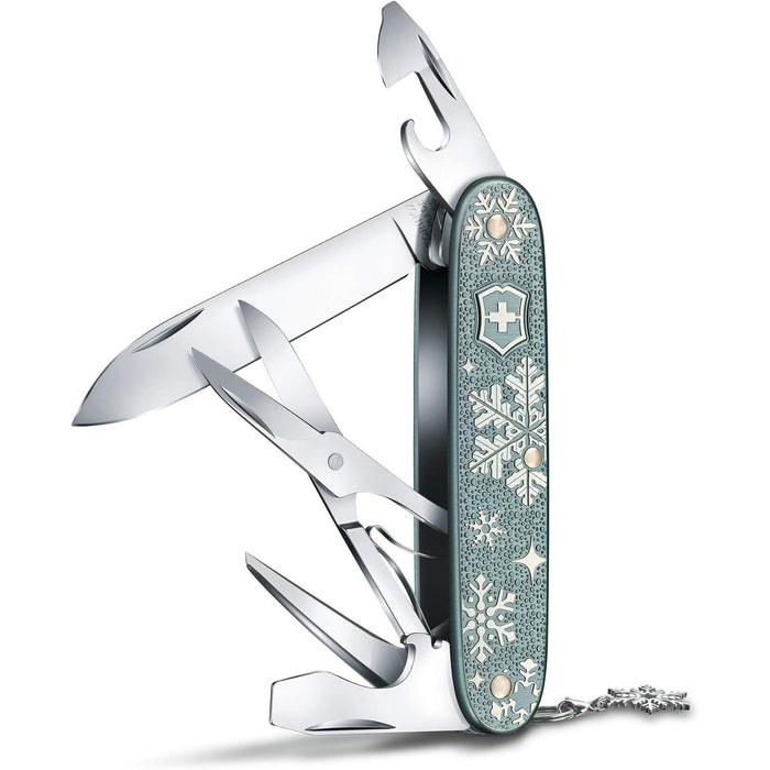 Victorinox Taschenmesser Pioneer X Winter Magic, 93mm, 2020 Special Edition, Blau-grau