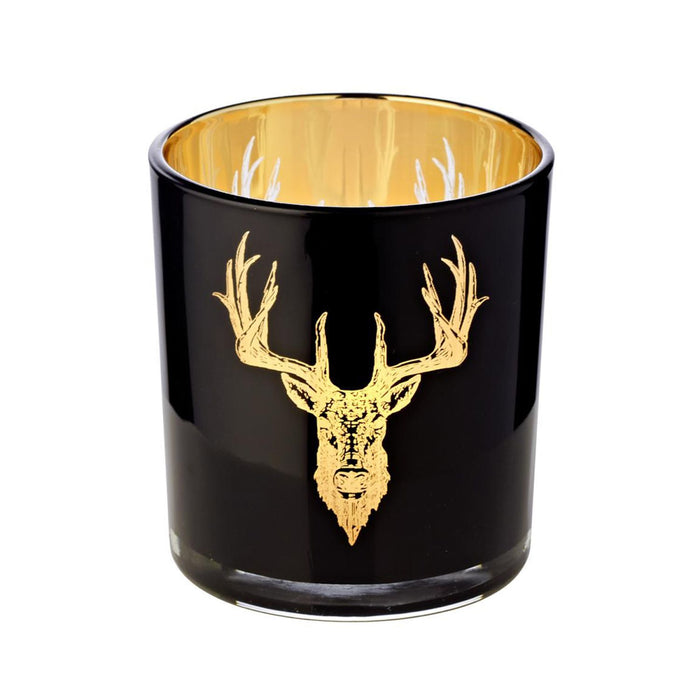 EDZARD Teelicht 2er Set Hirsch Lio H 8 cm