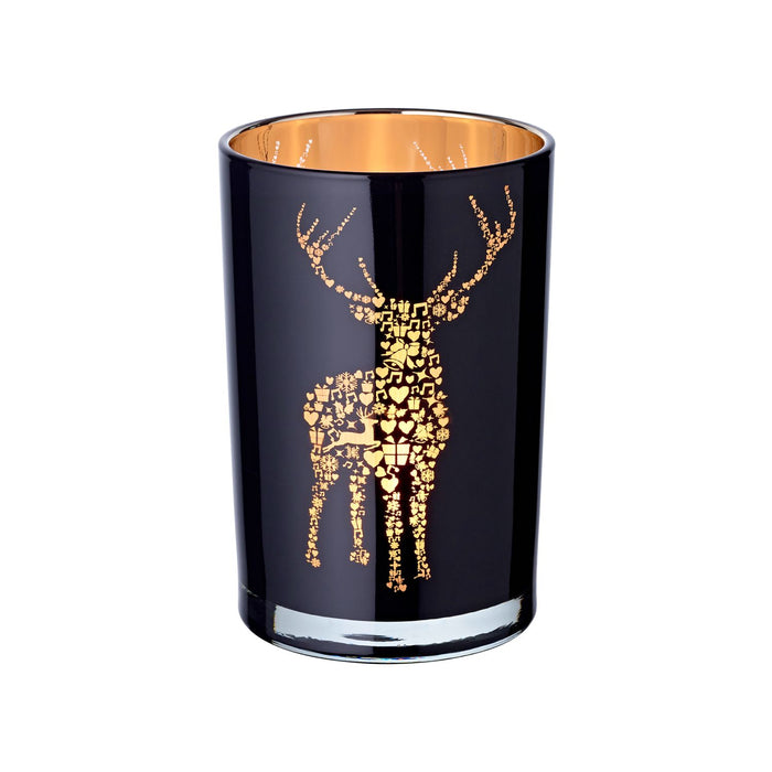 EDZARD Glas Windlicht Fancy H 18 cm