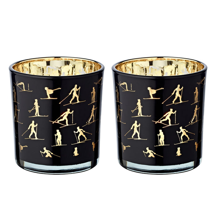 EDZARD Teelicht Monty 2er Set, H 8 cm