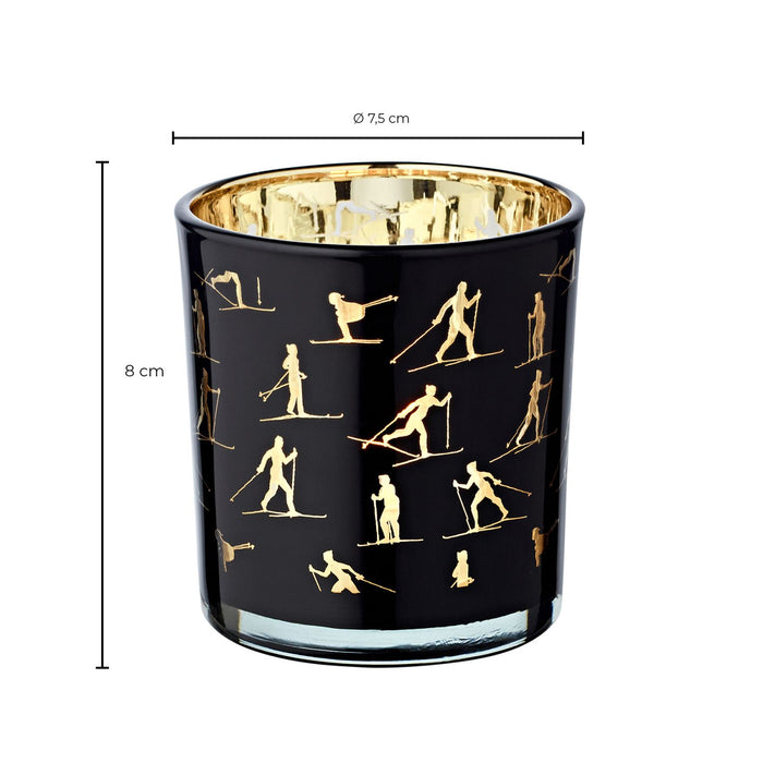 EDZARD Teelicht Monty 2er Set, H 8 cm