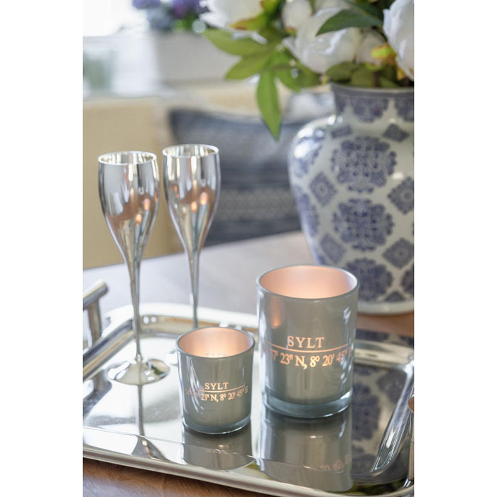 EDZARD Teelicht Sylt 2er Set H 8 cm