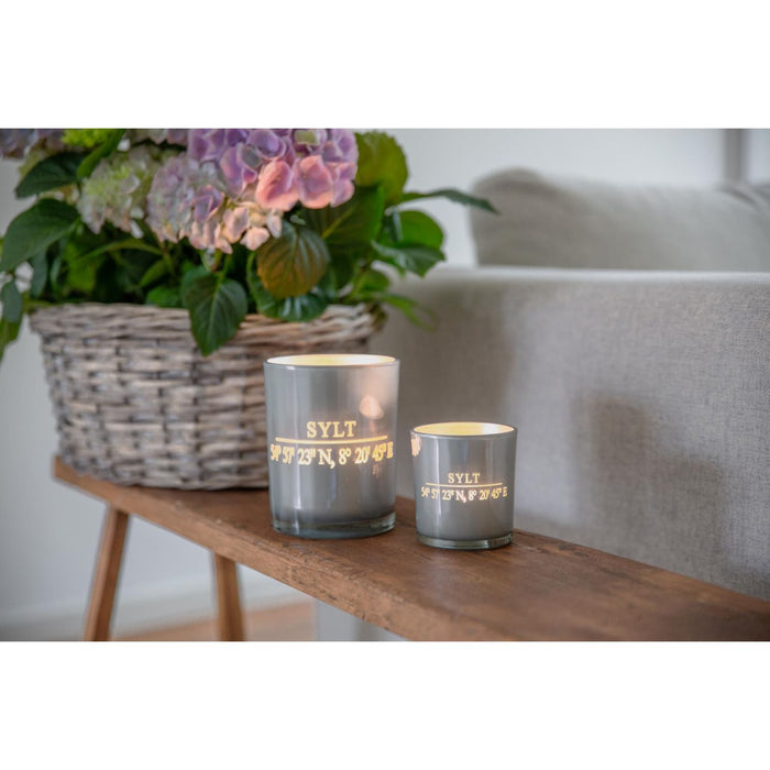 EDZARD Teelicht Sylt 2er Set H 8 cm