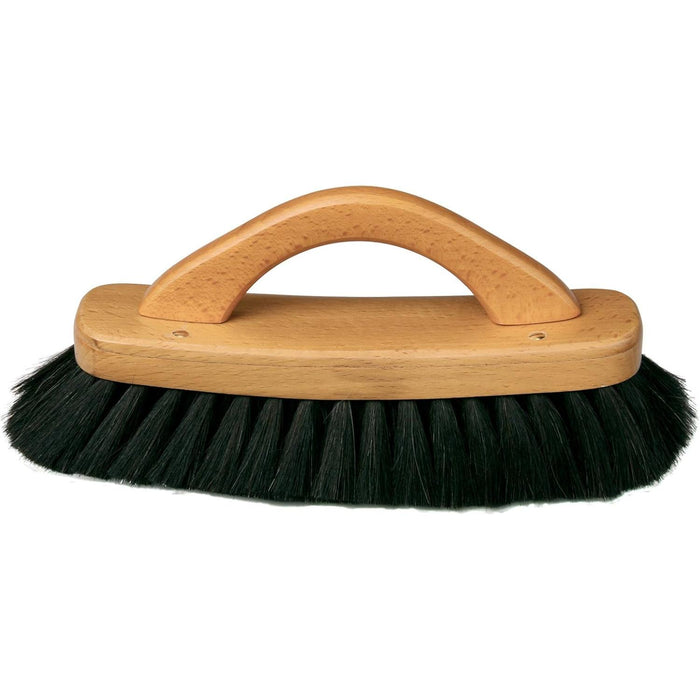 Redecker Schuhglanzbürste mit Bügelgriff, schwarzes Ziegenhaar