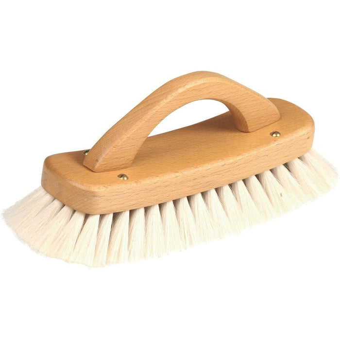 Redecker Schuhglanzbürste mit Bügelgriff, helles Ziegenhaar