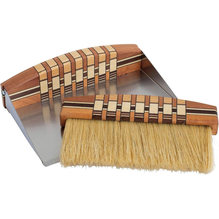 Redecker Tischbürste/Tischkehrset Table Sweeping Set, Matrix Design