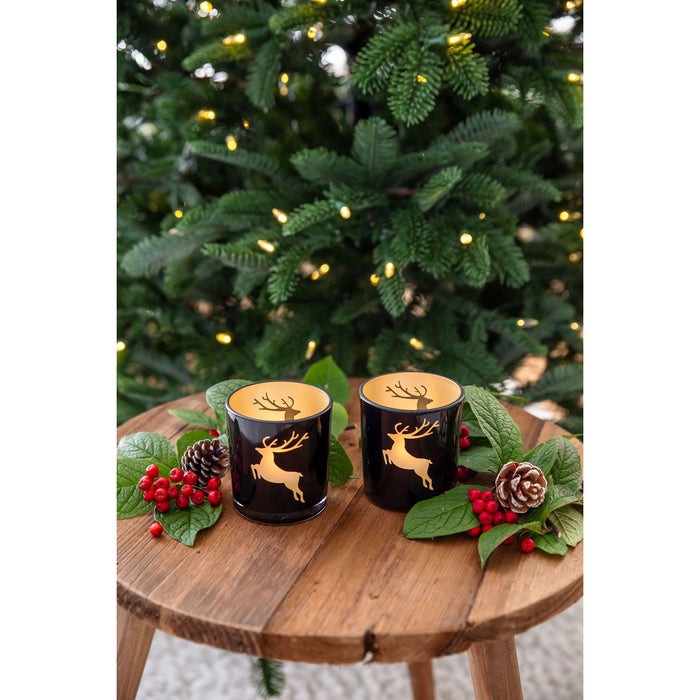 EDZARD Teelicht 2er Set Elsa Ø 7 cm, H 8 cm