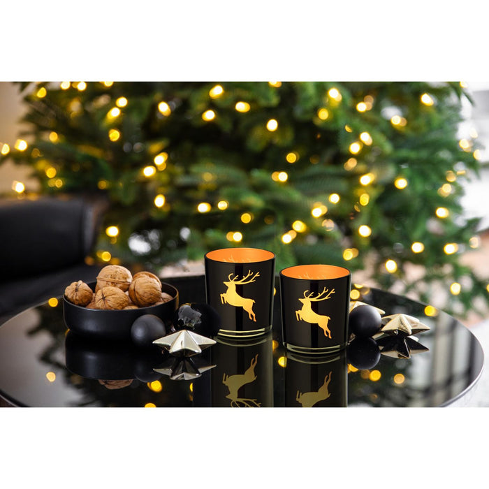 EDZARD Teelicht 2er Set Elsa Ø 7 cm, H 8 cm