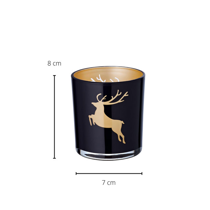 EDZARD Teelicht 2er Set Elsa Ø 7 cm, H 8 cm