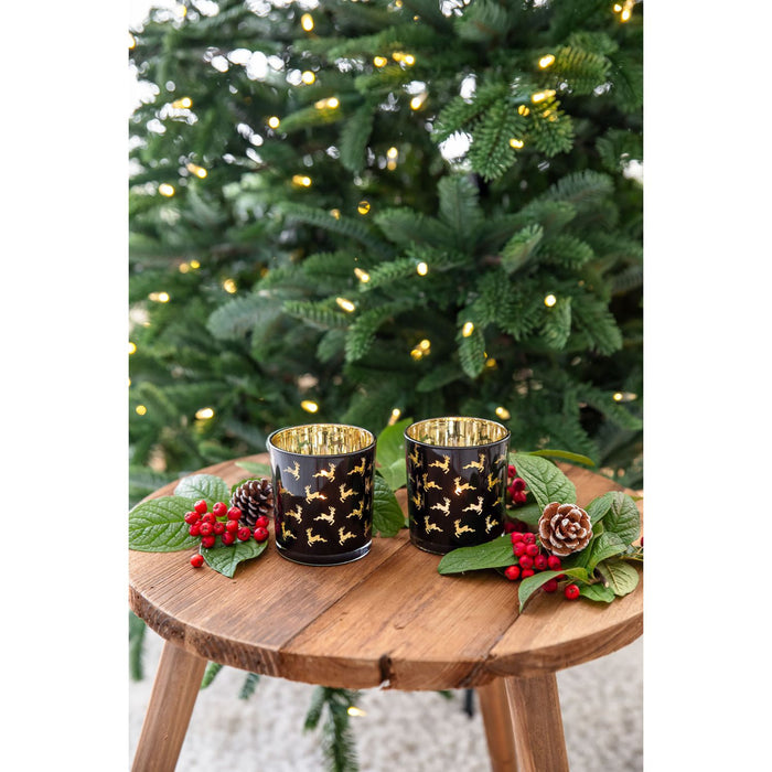 EDZARD Teelicht 2er Set Luna Ø 7 cm, H 8 cm