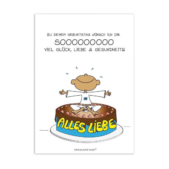 Goebel Postkarten Der kleine Yogi - "Alles Liebe" - Postkarte
