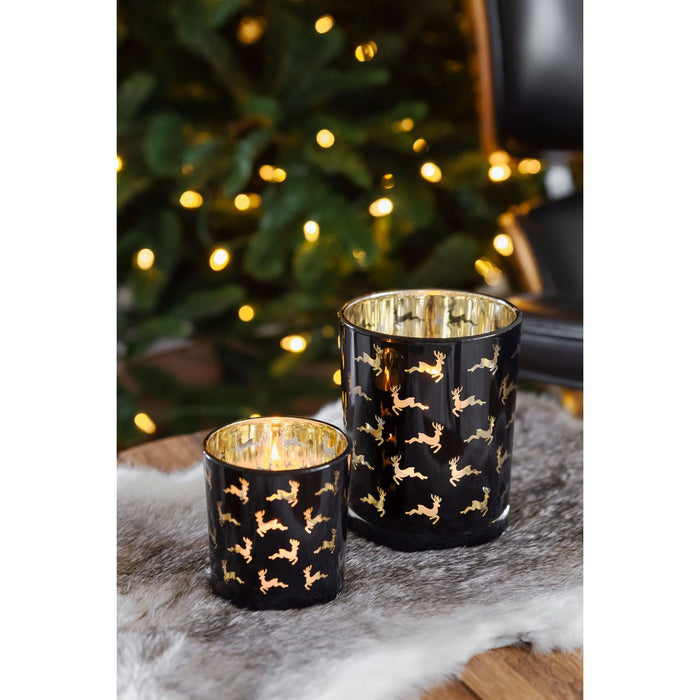 EDZARD Teelicht 2er Set Luna Ø 7/10 cm, H 8/13 cm