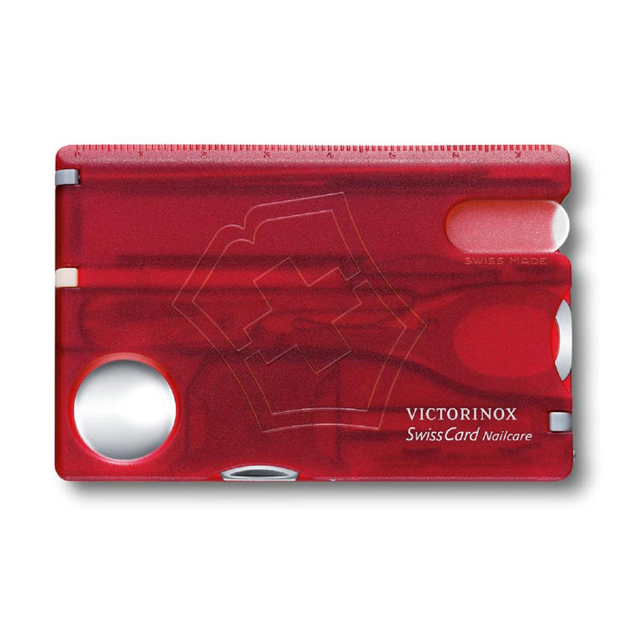 Victorinox Swiss Card Nailcare, Rot transparent