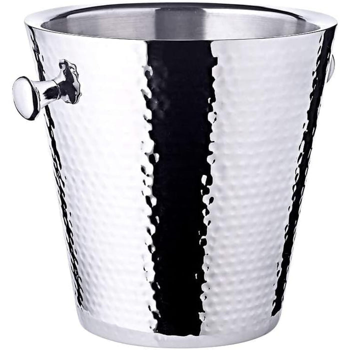 EDZARD Sektkühler Capri mit Ständer gehämmert H 83cm