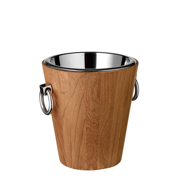 EDZARD Weinkühler St. Tropez Teak Holz H 32 cm