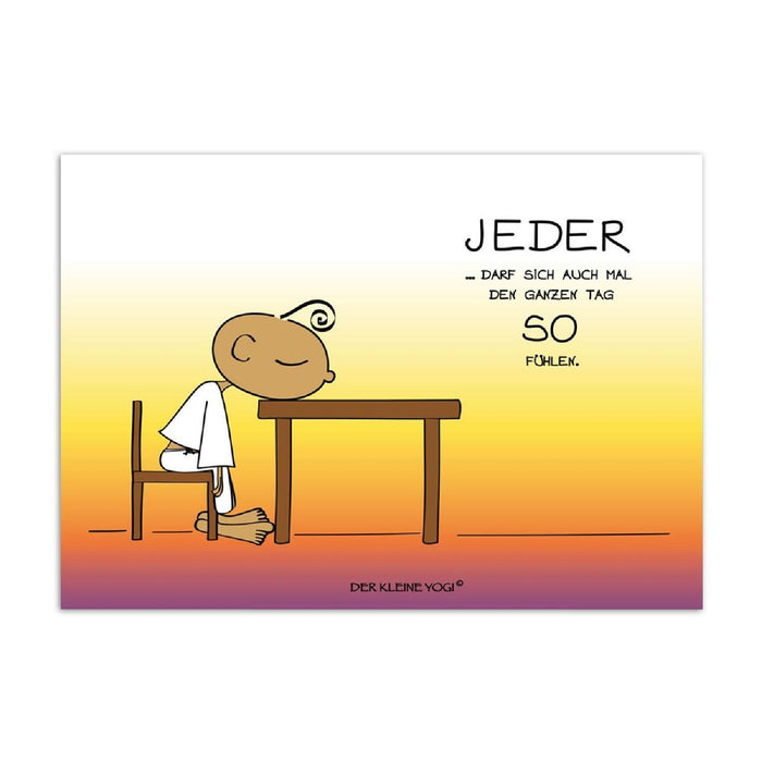 Goebel Postkarten Der kleine Yogi - "Jeder darf sich" - Postkarte