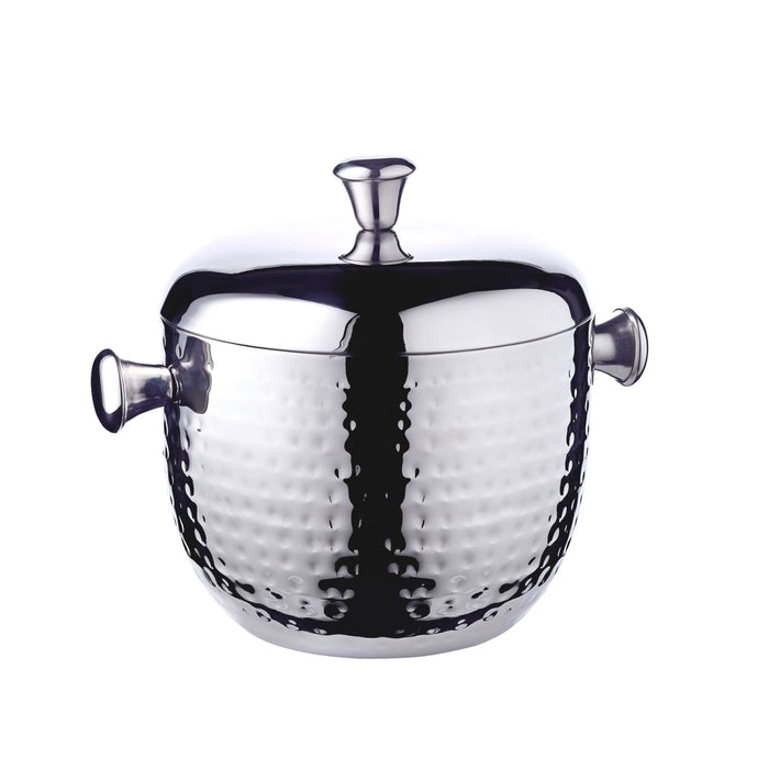 EDZARD Eiseimer m. Zange Rico gehämmert H 18 cm