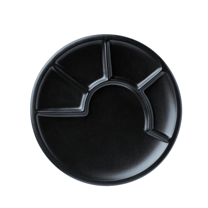 SPRING Fondue-Teller schwarz, 24 cm