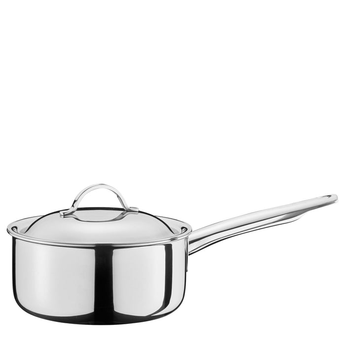 SPRING Stielkasserolle nieder mit Deckel CRISTAL 16 cm