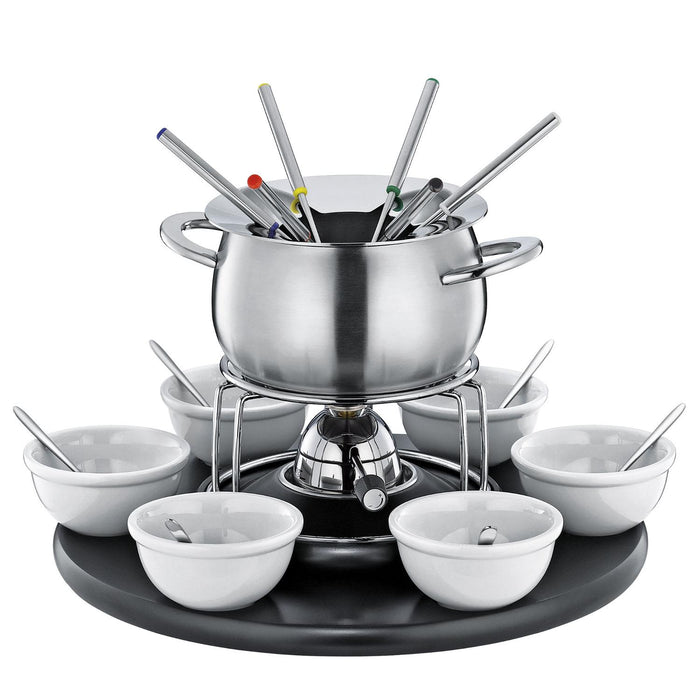 SPRING Fondue-Garnitur CAROUSEL schwarz 22-teilig