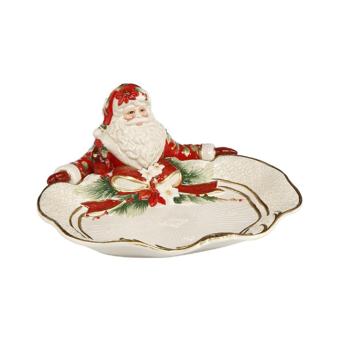Goebel Fitz & Floyd Christmas Collection Santa Präsentiert - Schale