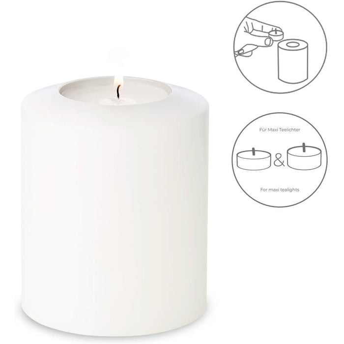 EDZARD Teelichthalter Cornelius Ø 10 cm H 12 cm Pine