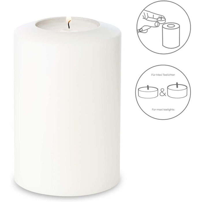 EDZARD Teelichthalter Cornelius Ø 10 cm H 15 cm Pine