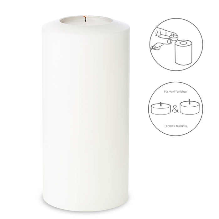 EDZARD Teelichthalter Cornelius Ø 10 cm / H 21 cm Pine