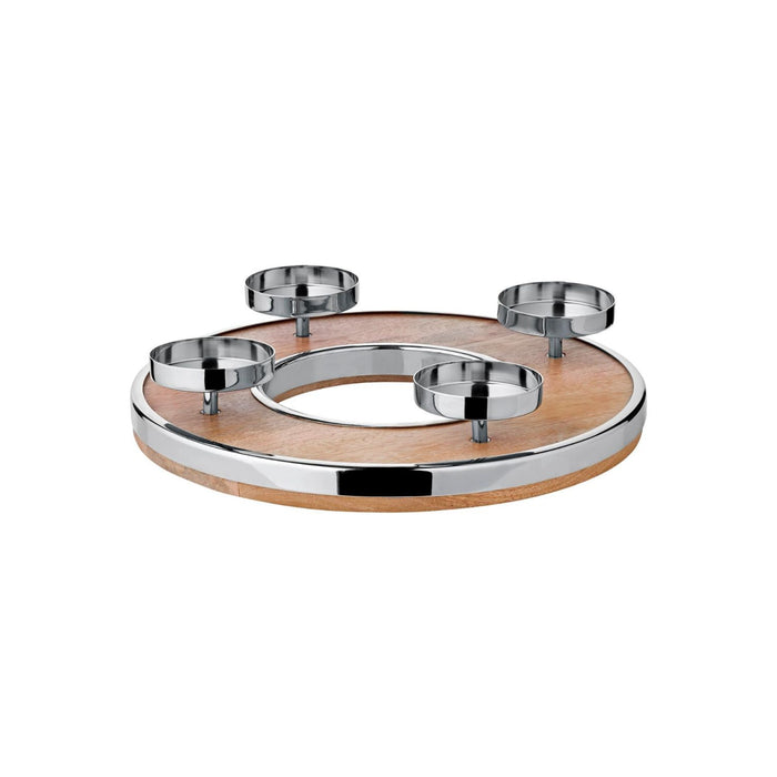 EDZARD Adventskranz Mangoholz Jale Ø 36cm