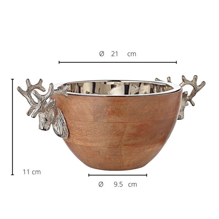 EDZARD Mangoholz Snackschale Jeff L 30 cm
