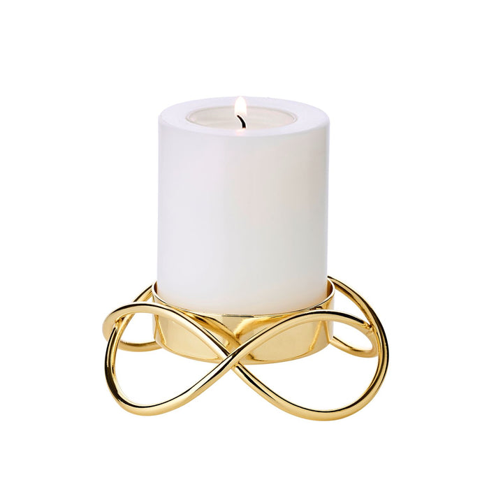 EDZARD 2er Set Kerzenhalter Bastia S gold H 3 cm