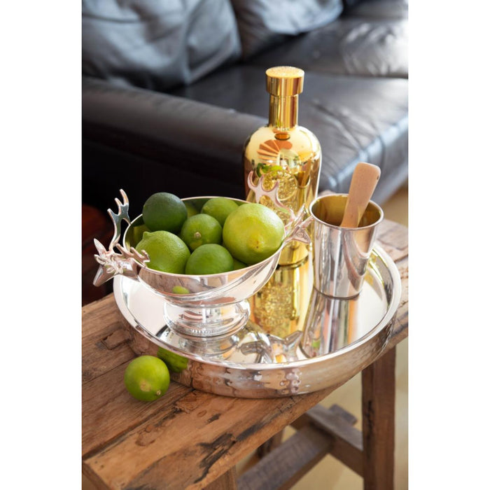 EDZARD Tablett Alaska gehämmert Ø 32 cm