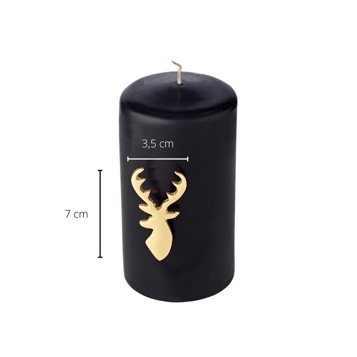 EDZARD Kerzenpin Risa in gold 4er Set H 7 cm